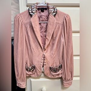 Vintage Marc Jacobs runway sequin and velvet Victorian blazer